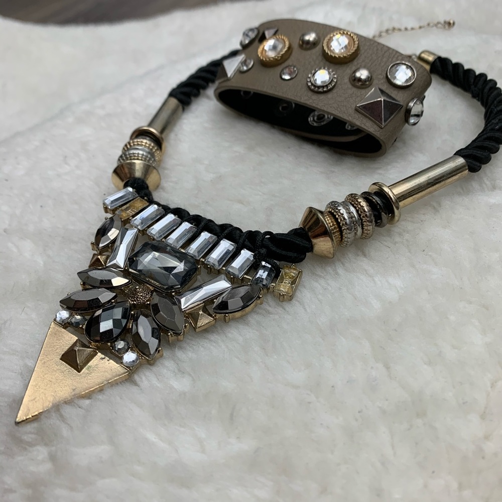 Lady Gaga Inspired Set -Necklace/Bracelet